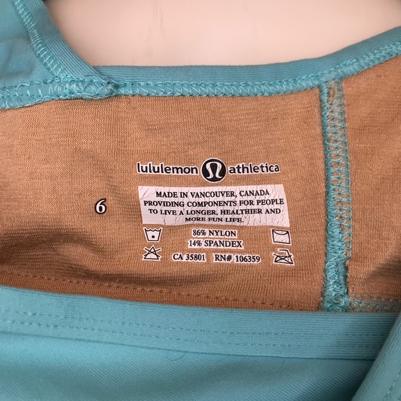 Original lululemon Deep V Tank * MADE IN VANCOUVER - Picture 5 of 5